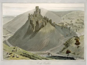 Corfe Castle, aus 